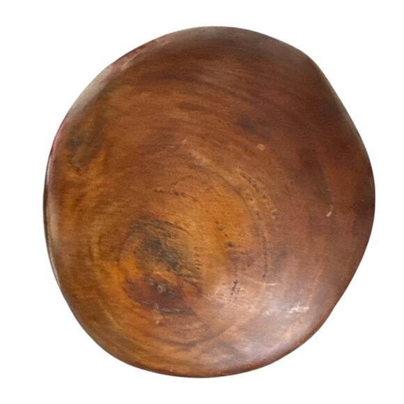 Vintage Hand Carved Solid Wood Primitive Bust of a Man - Picture 7 of 10